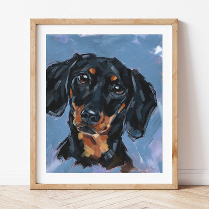 Dachshund Fine Art Print - Bailey
