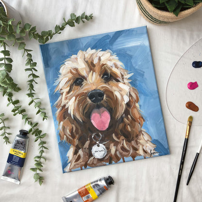 Original Cockapoo Painting - Billy
