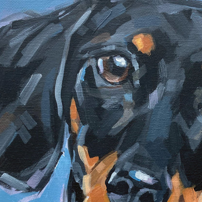Original Dachshund Painting - Bailey