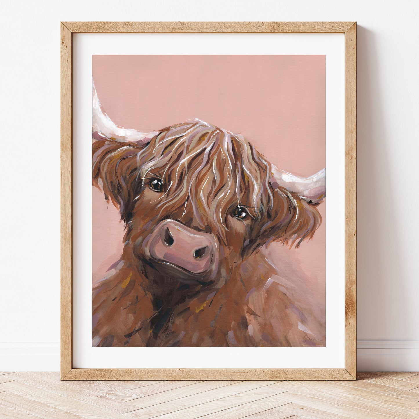 Highland Cow Fine Art Print - Dotty