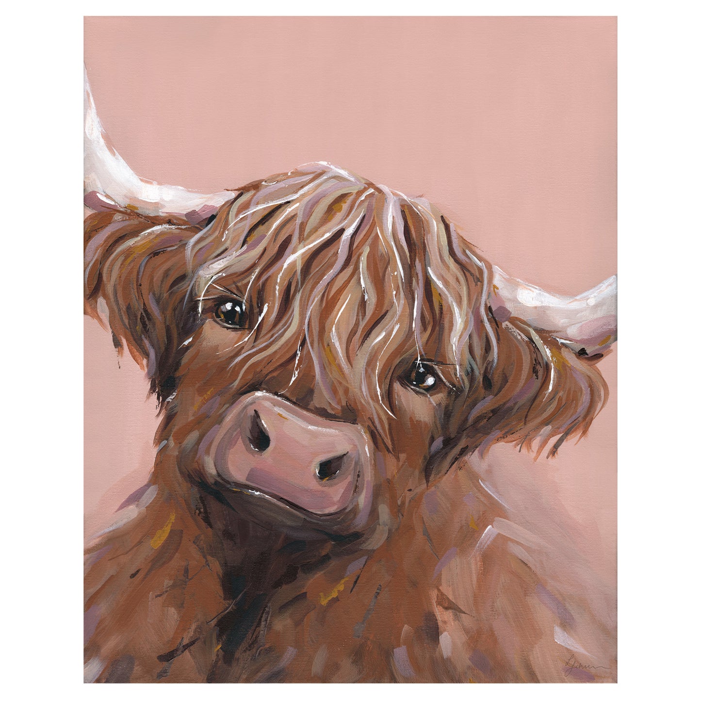 Highland Cow Fine Art Print - Dotty