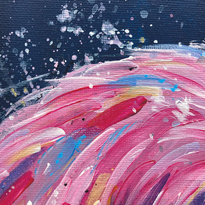 Original Flamingo Painting - Florence