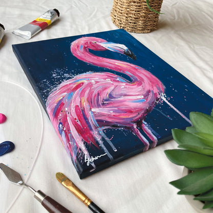 Original Flamingo Painting - Florence