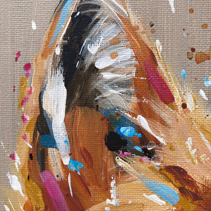 Original Fox Painting - Sidney