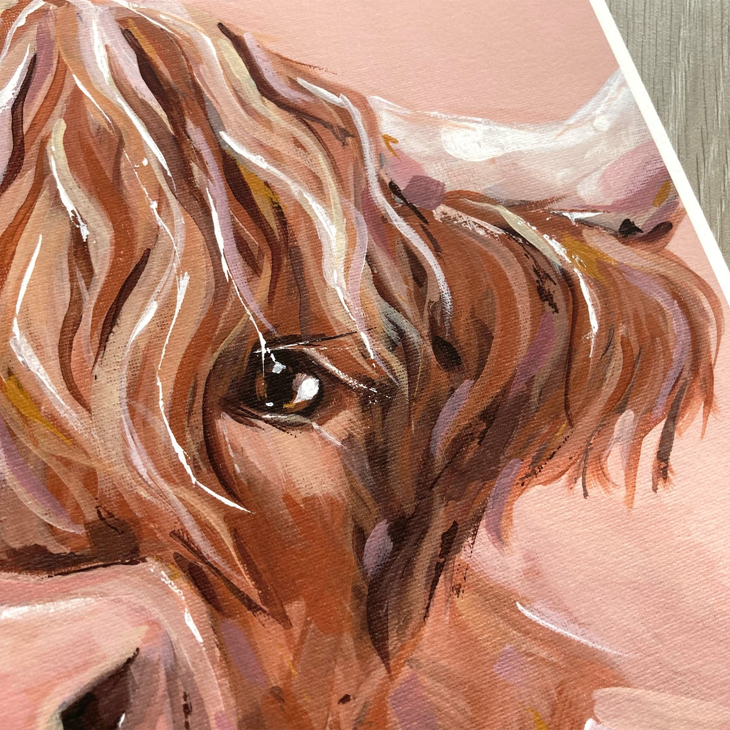 Highland Cow Fine Art Print - Dotty