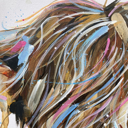 Original Highland Cow Painting - Winston