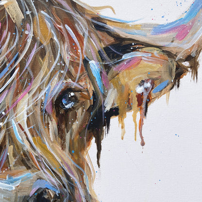 Original Highland Cow Painting - Winston