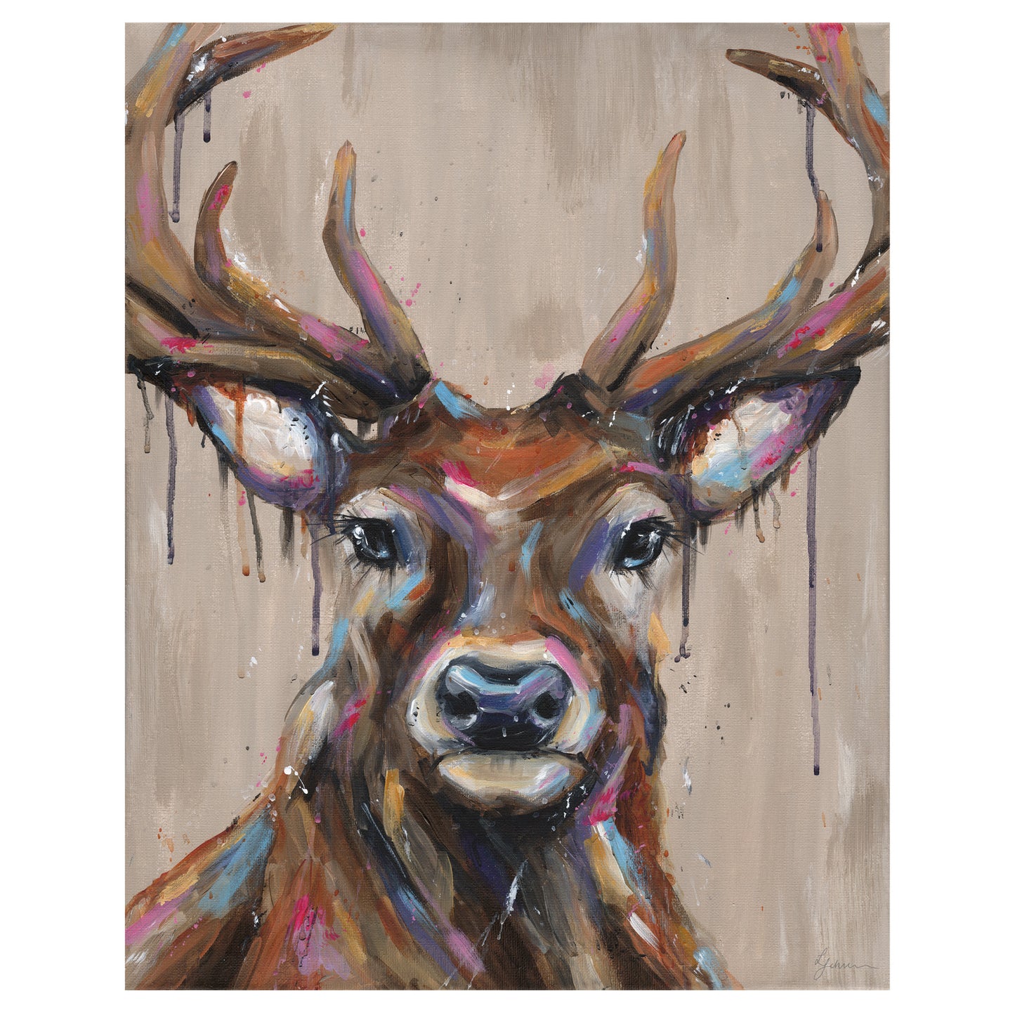 Stag Fine Art Print - Leon