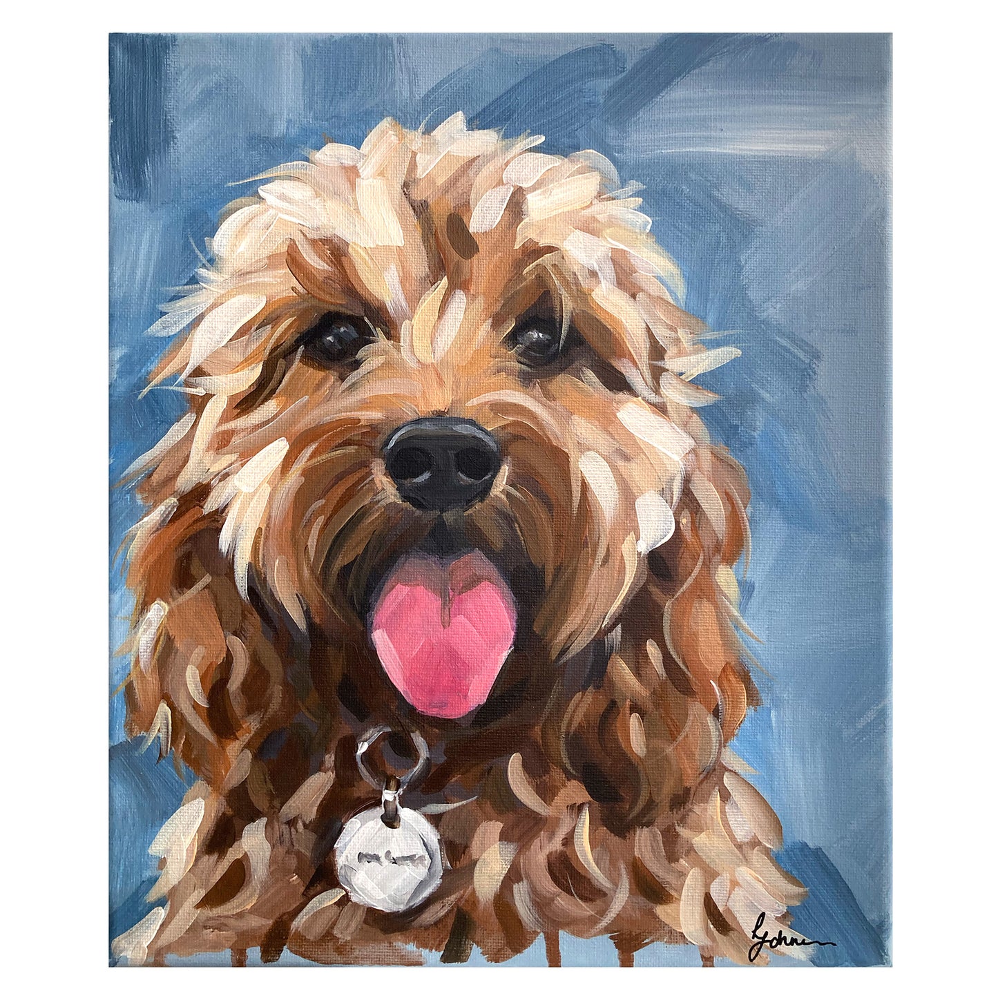 Original Cockapoo Painting - Billy