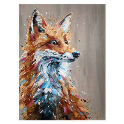 Original Fox Painting - Sidney