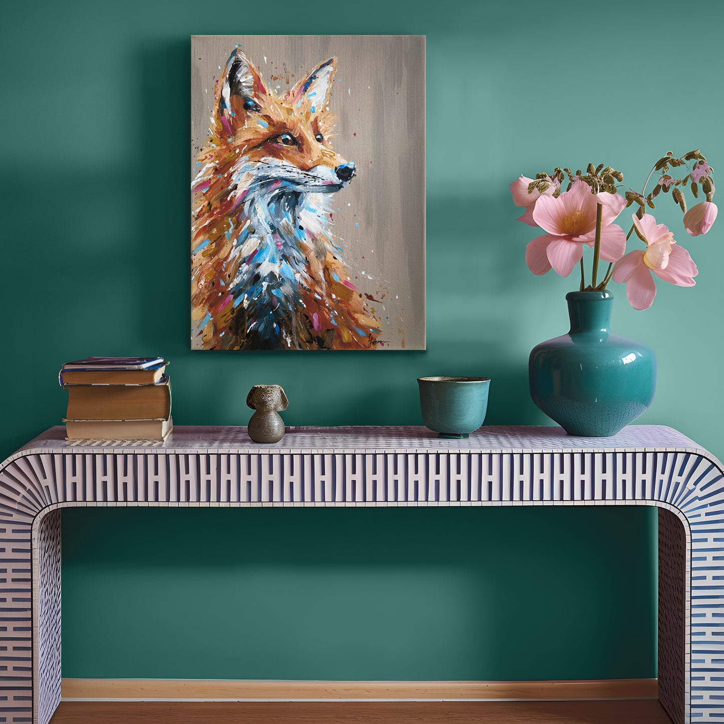 Original Fox Painting - Sidney