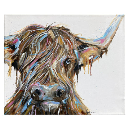 Original Highland Cow Painting - Winston