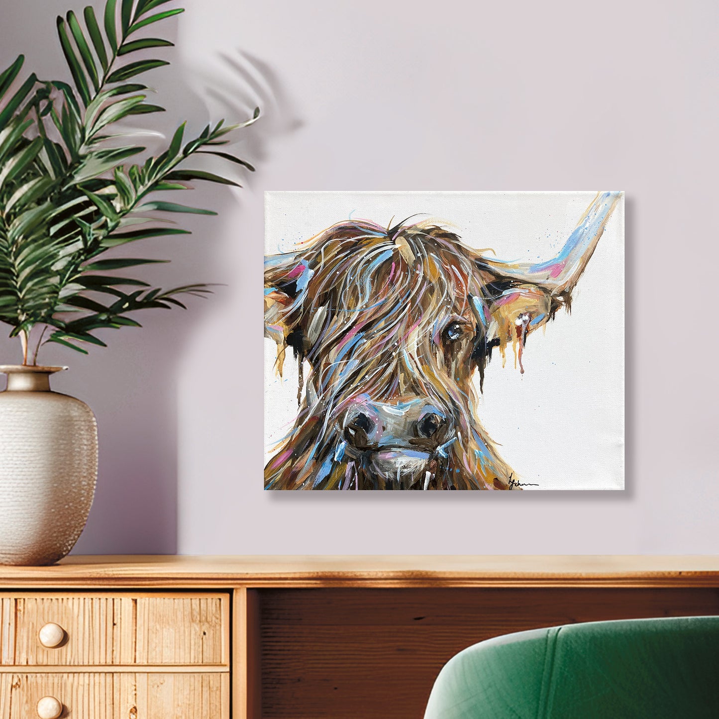Original Highland Cow Painting - Winston