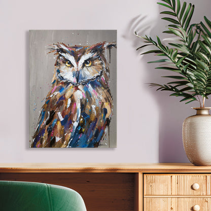 Original Owl Painting - Luna