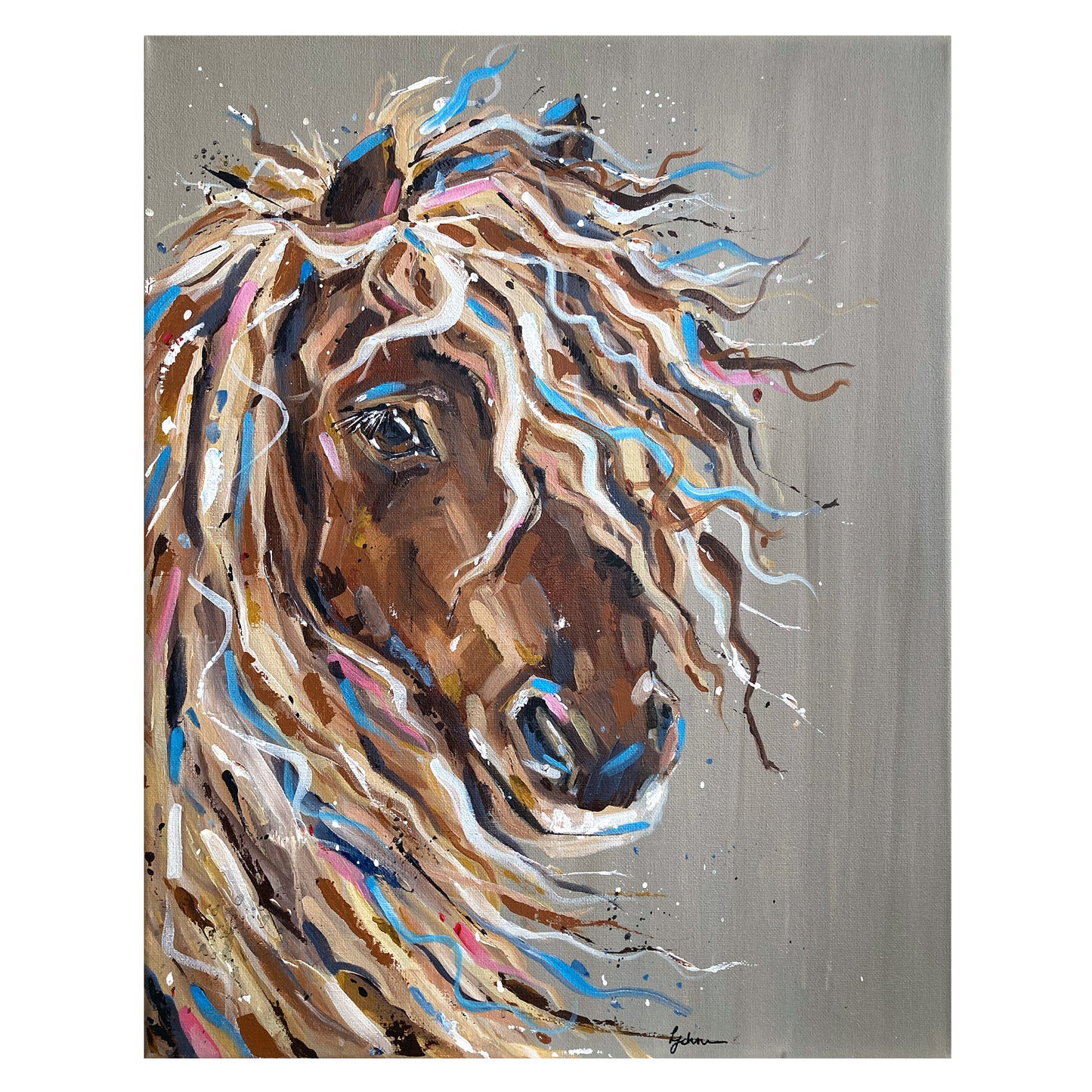 Original Shetland Pony Painting - Bella