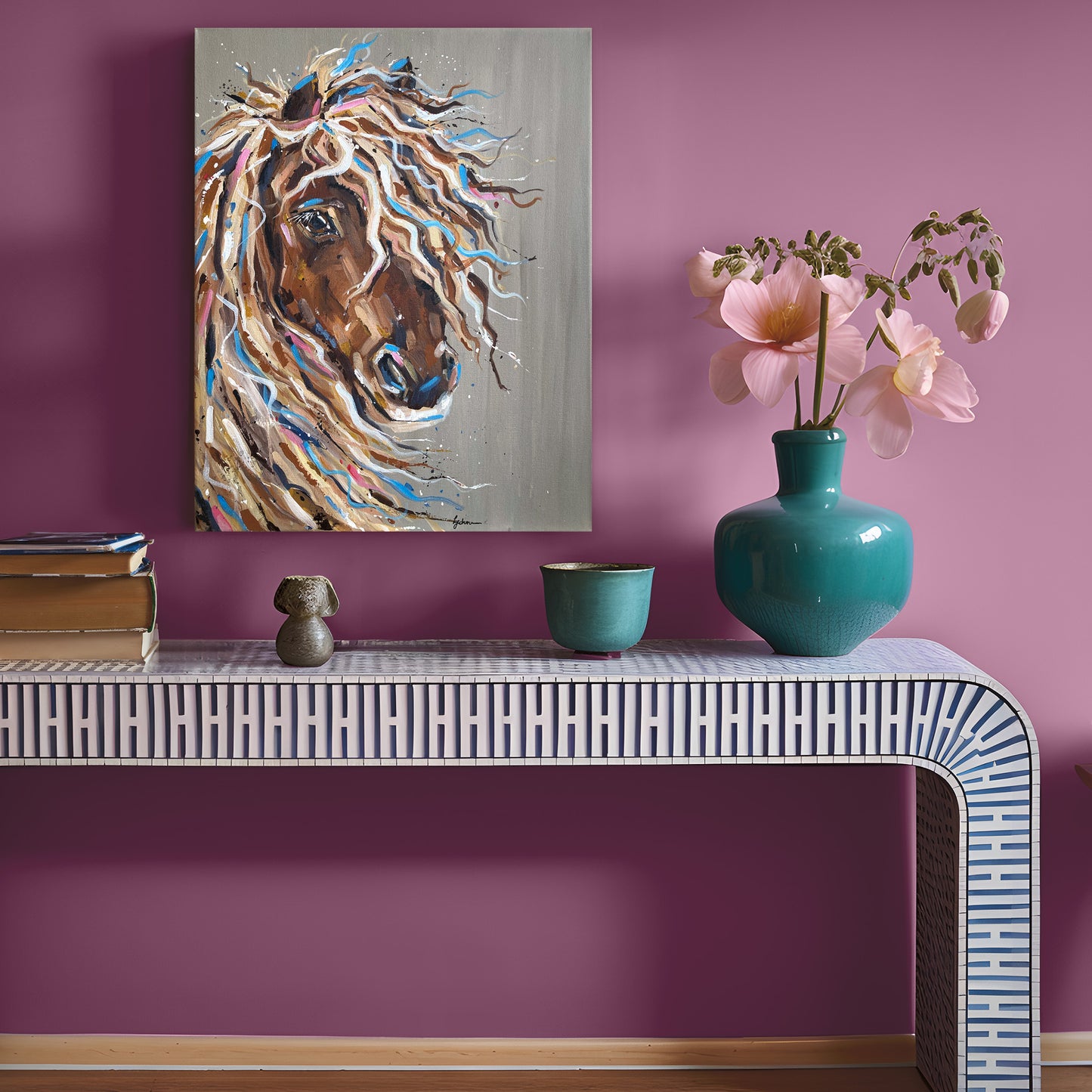 Original Shetland Pony Painting - Bella