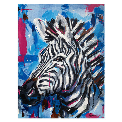 Original Zebra Painting - Xavier