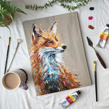 Original Fox Painting - Sidney