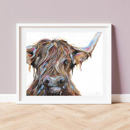 Highland Cow Fine Art Print - Winston
