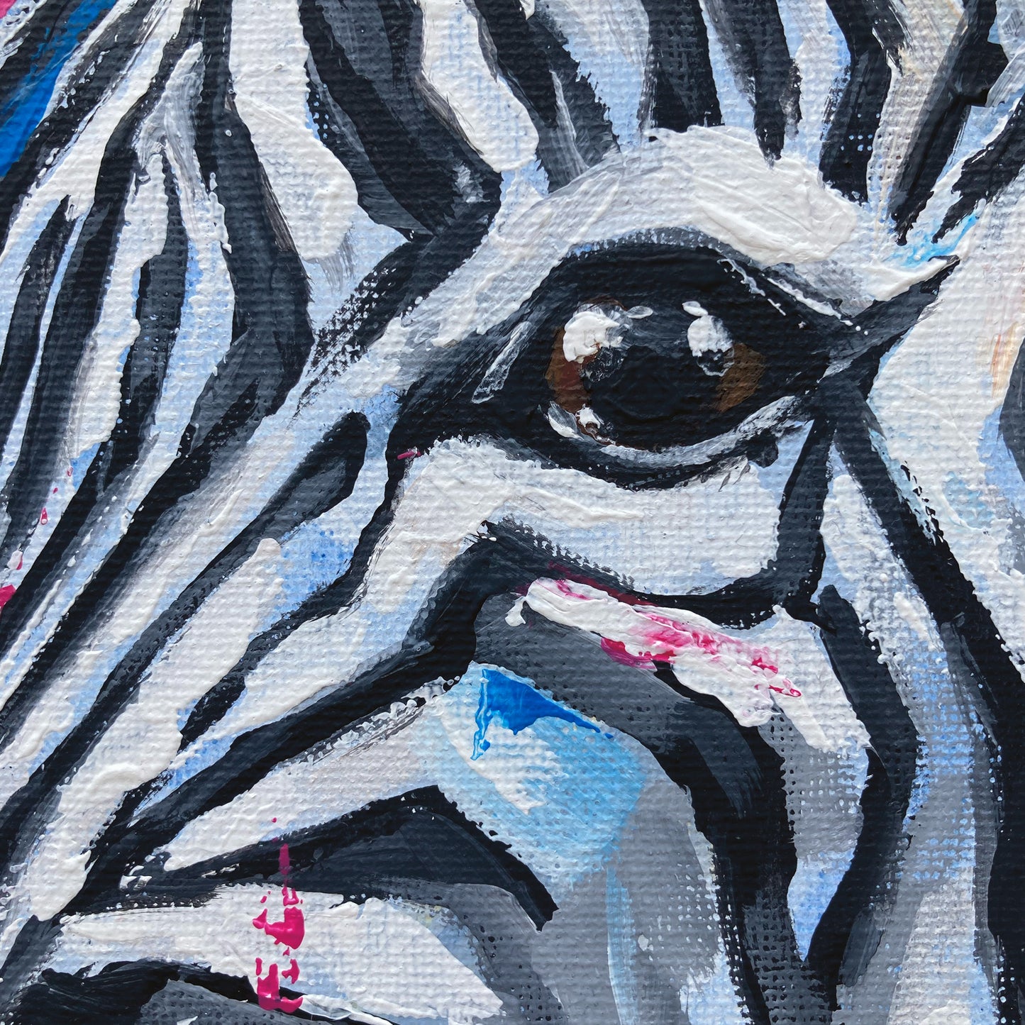 Original Zebra Painting - Xavier