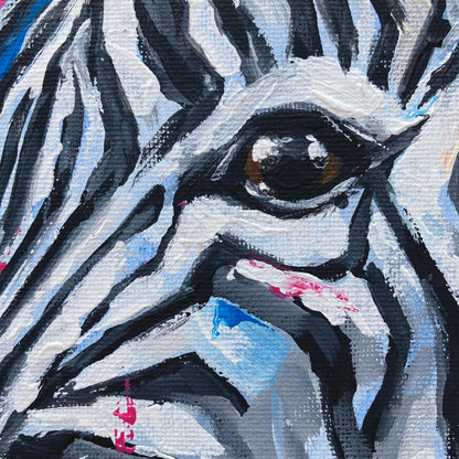 Original Zebra Painting - Xavier